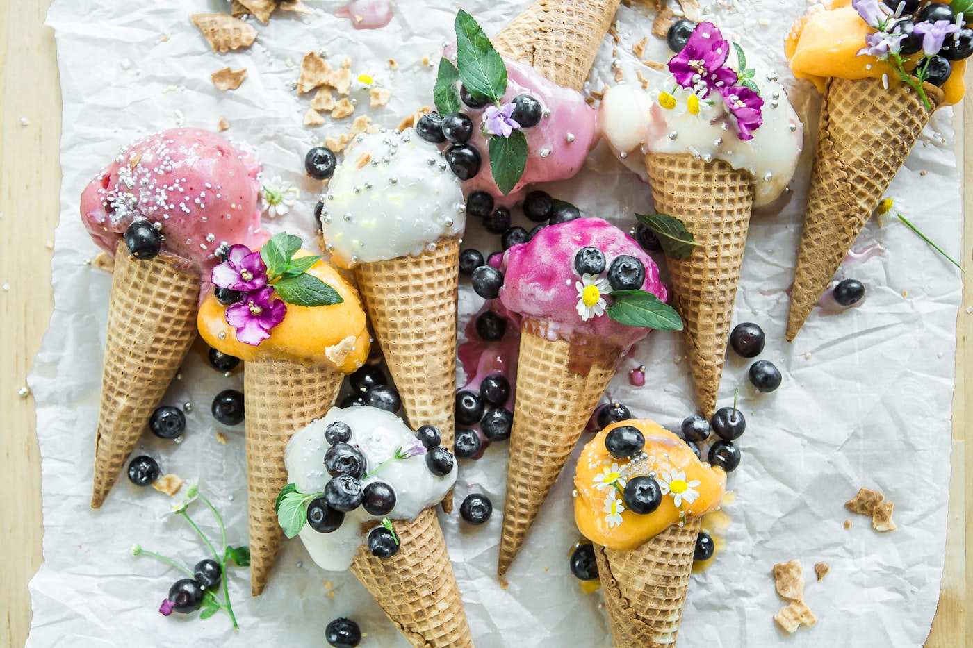 Cornet de glace artisanale